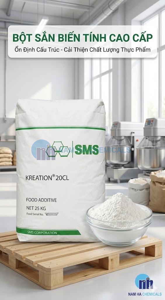 BỘT SẮN BIẾN TÍNH (KREATION 20 CL)