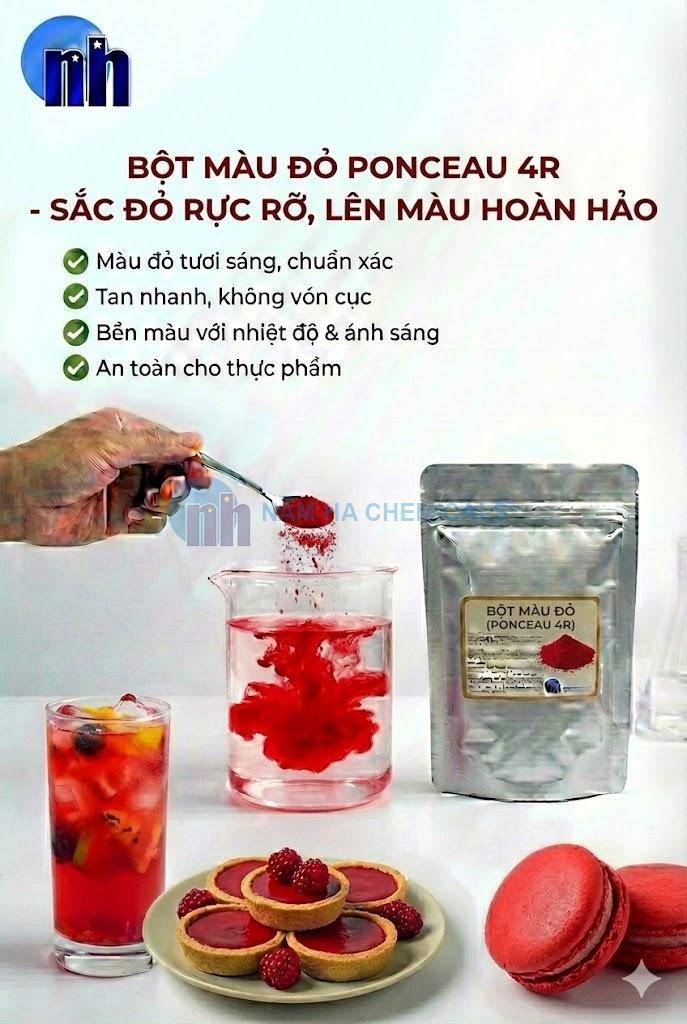 Màu Đỏ Ponceau 4R (E124)