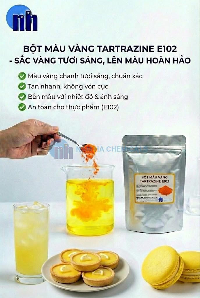 Màu Vàng Chanh Tartrazine E102