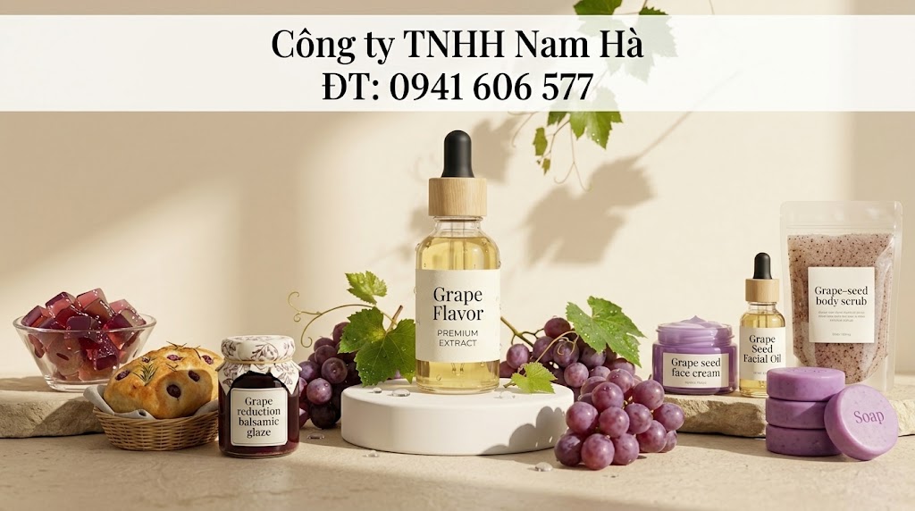 Hương nho thực phẩm Grape Flavour mọng nước thơm ngọt Nam Hà Chemicals