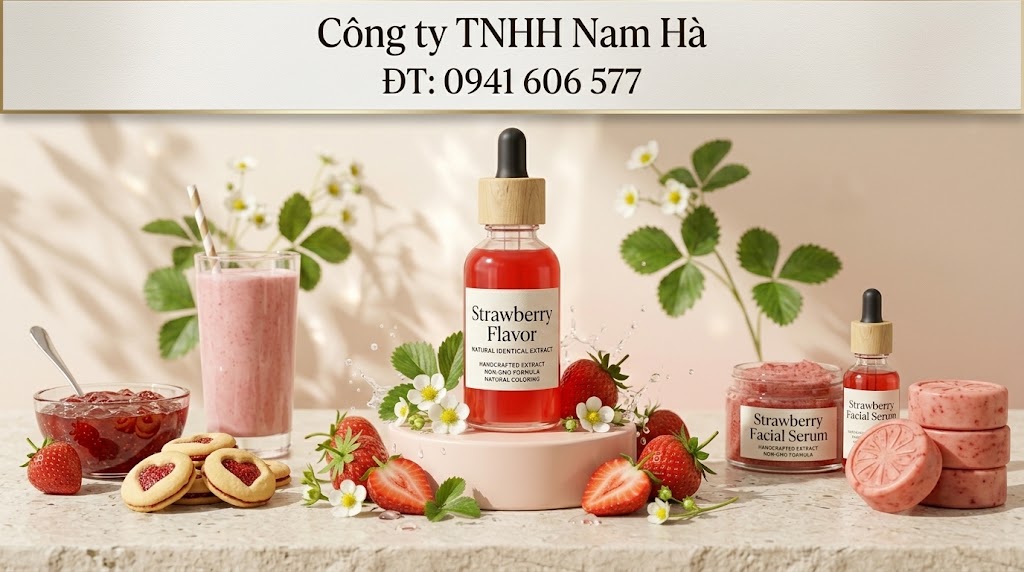 Hương dâu thực phẩm Strawberry Flavour chất lượng cao Nam Hà Chemicals