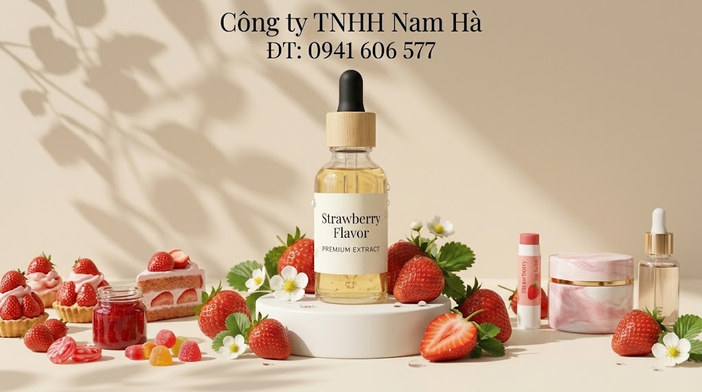 Hương dâu thực phẩm Strawberry Flavour nhập khẩu Nam Hà