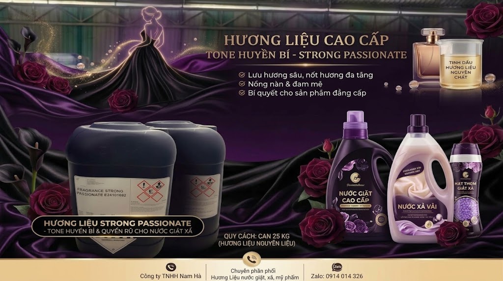Hương Liệu Nước Giặt Xả, hương Strong Passionate huyền bí