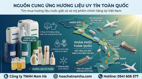Báo Giá & Nguồn Cung Ứng Hương Liệu Nước Giặt Xả, Hương Liệu Mỹ Phẩm Uy Tín Toàn Quốc