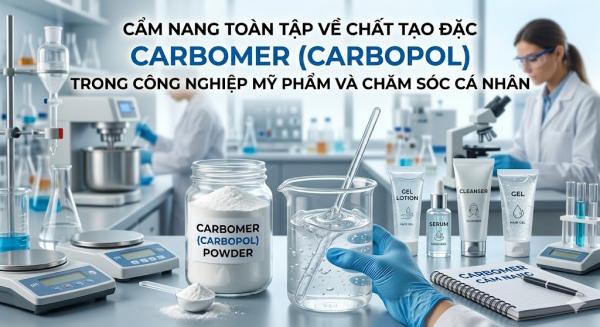 Cẩm Nang Toàn Tập Về Chất Tạo Đặc Carbomer (Carbopol) Trong Công Nghiệp Mỹ Phẩm Và Chăm Sóc Cá Nhân