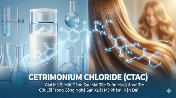 Cetrimonium Chloride (CTAC): Giải Mã Bí Mật Đằng Sau Mái Tóc Suôn Mượt Và Vai Trò Cốt Lõi Trong Công Nghệ Sản Xuất Mỹ Phẩm Hiện Đại