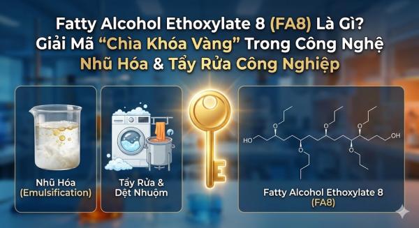 Fatty Alcohol Ethoxylate 8 (FA8) Là Gì? Giải Mã 