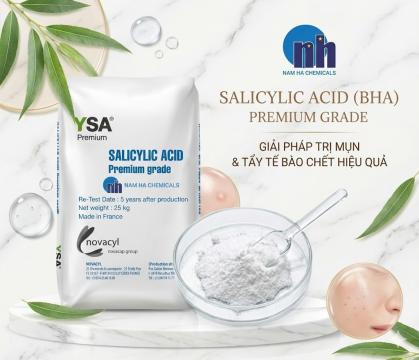Salicylic Acid (BHA) – Hoạt chất trị mụn & tẩy tế bào chết hiệu quả trong mỹ phẩm