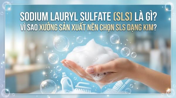Sodium Lauryl Sulfate (SLS) Là Gì? Vì Sao Xưởng Sản Xuất Nên Chọn SLS Dạng Kim?
