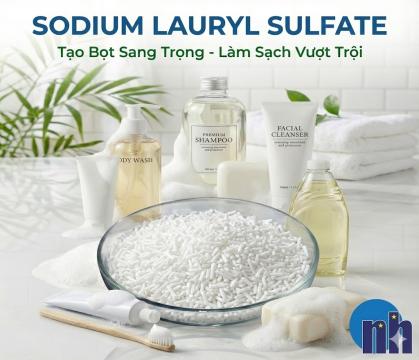 Tổng Quan Về Sodium Lauryl Sulfate (SLS/SDS): Đặc Tính Hóa Lý, Cơ Chế Micelle & Ứng Dụng Đa Ngành
