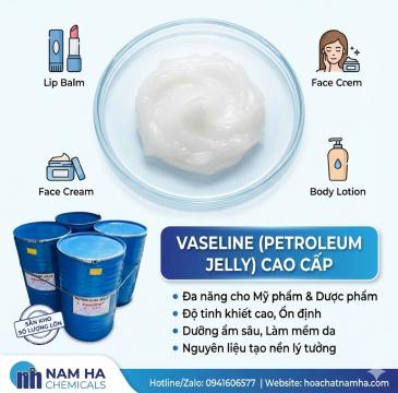 Vaseline (White Petroleum Jelly) là gì? Đặc tính và ứng dụng trong mỹ phẩm, dược phẩm và công nghiệp