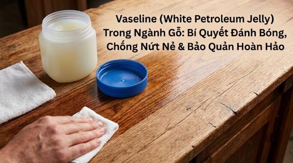 Vaseline (White Petroleum Jelly) Trong Ngành Gỗ: Bí Quyết Đánh Bóng, Chống Nứt Nẻ & Bảo Quản Hoàn Hảo
